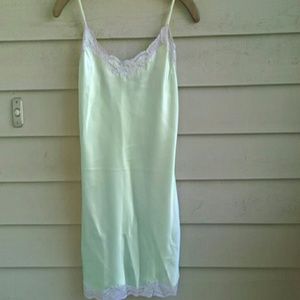 Victoria's Secret Green and Lilac Slip